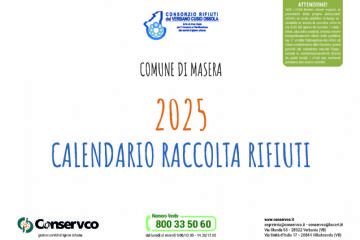 Calendario raccolta rifiuti 2025
